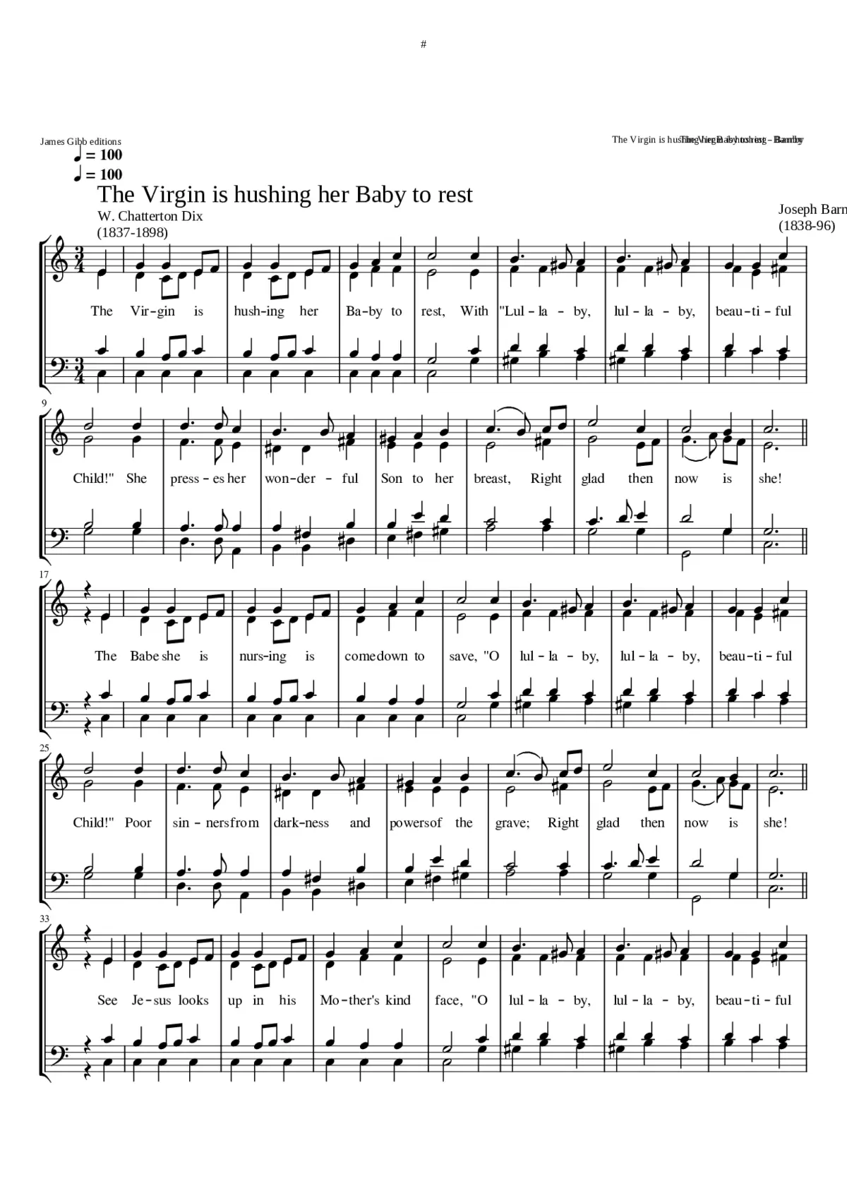 The Virgin is hushing her Baby - Page 1