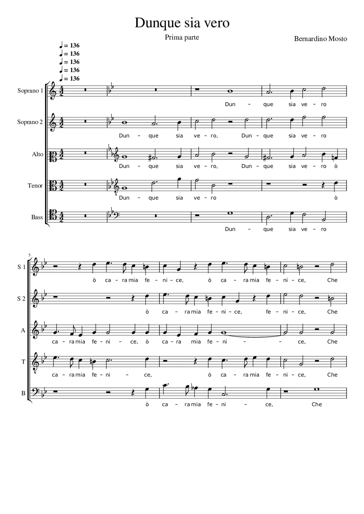 Dunque sia vero (prima parte) - Page 1