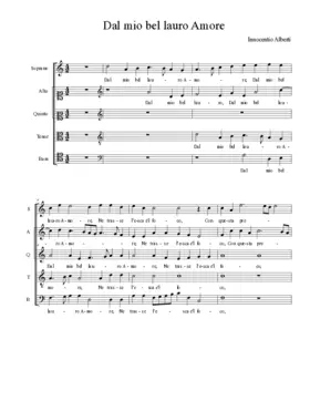 Dal mio bel lauro Amore