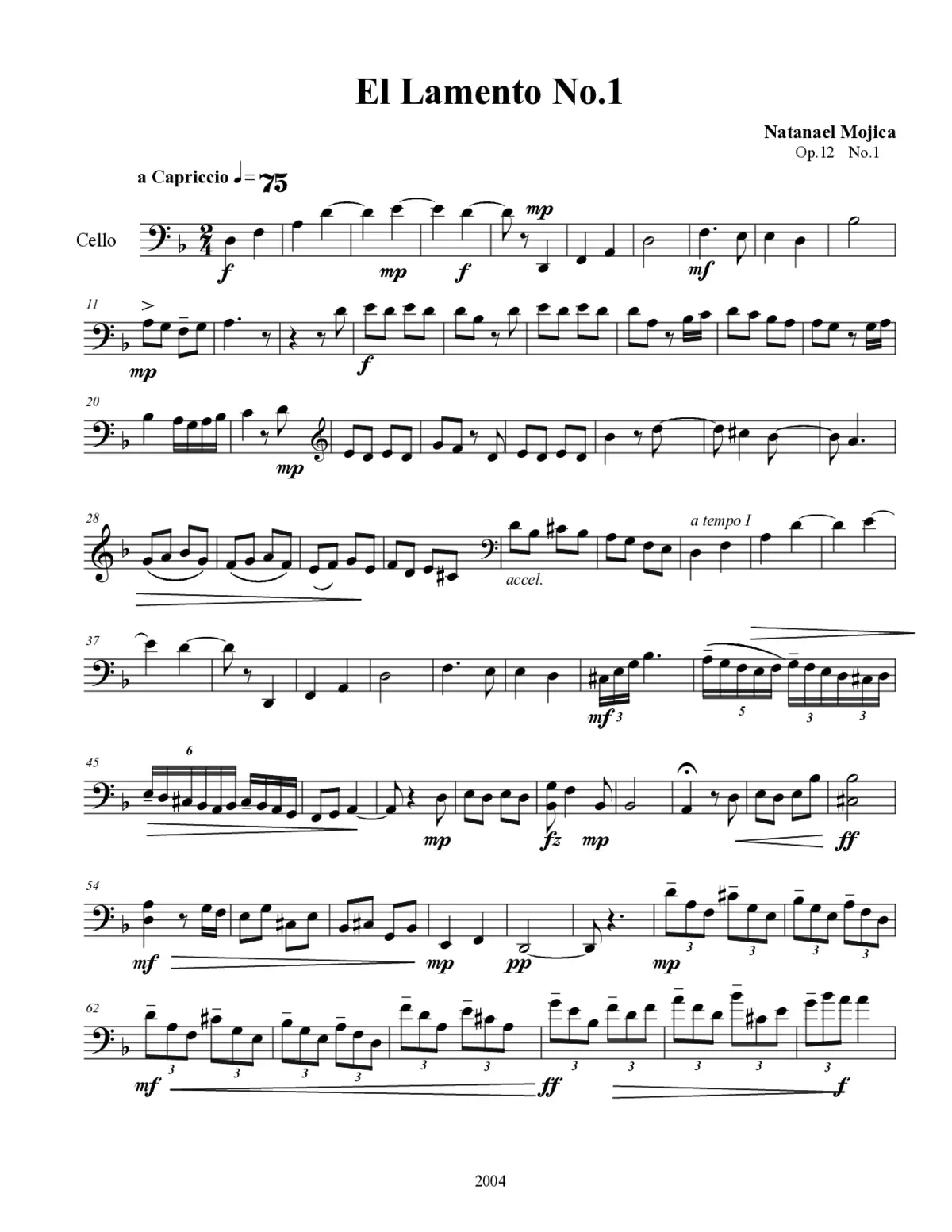 Tres Lamentos - Page 1