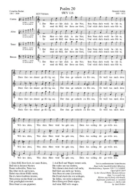 Der Herr erhör dich in der Not, SWV 116