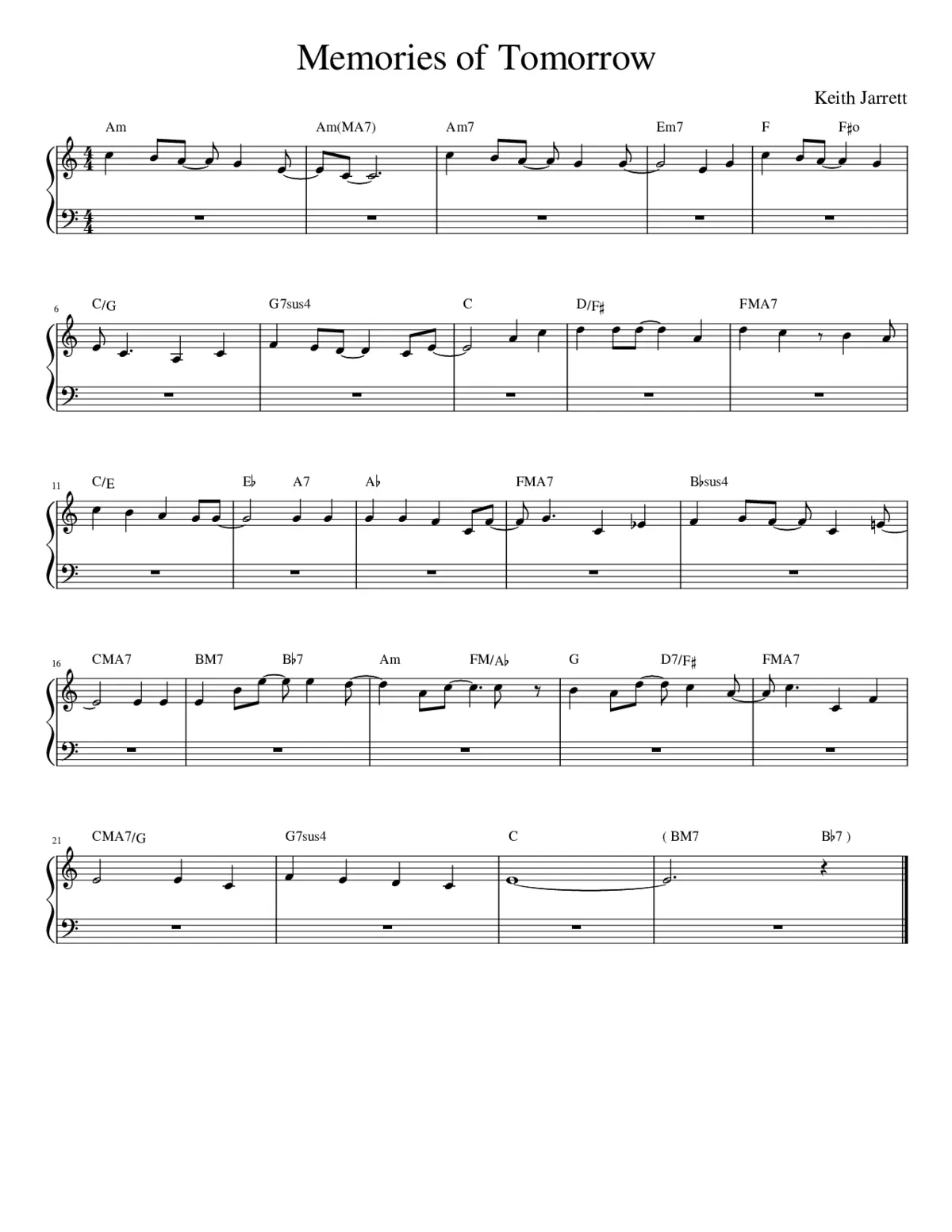 Memories Of Tomorrow - Page 1