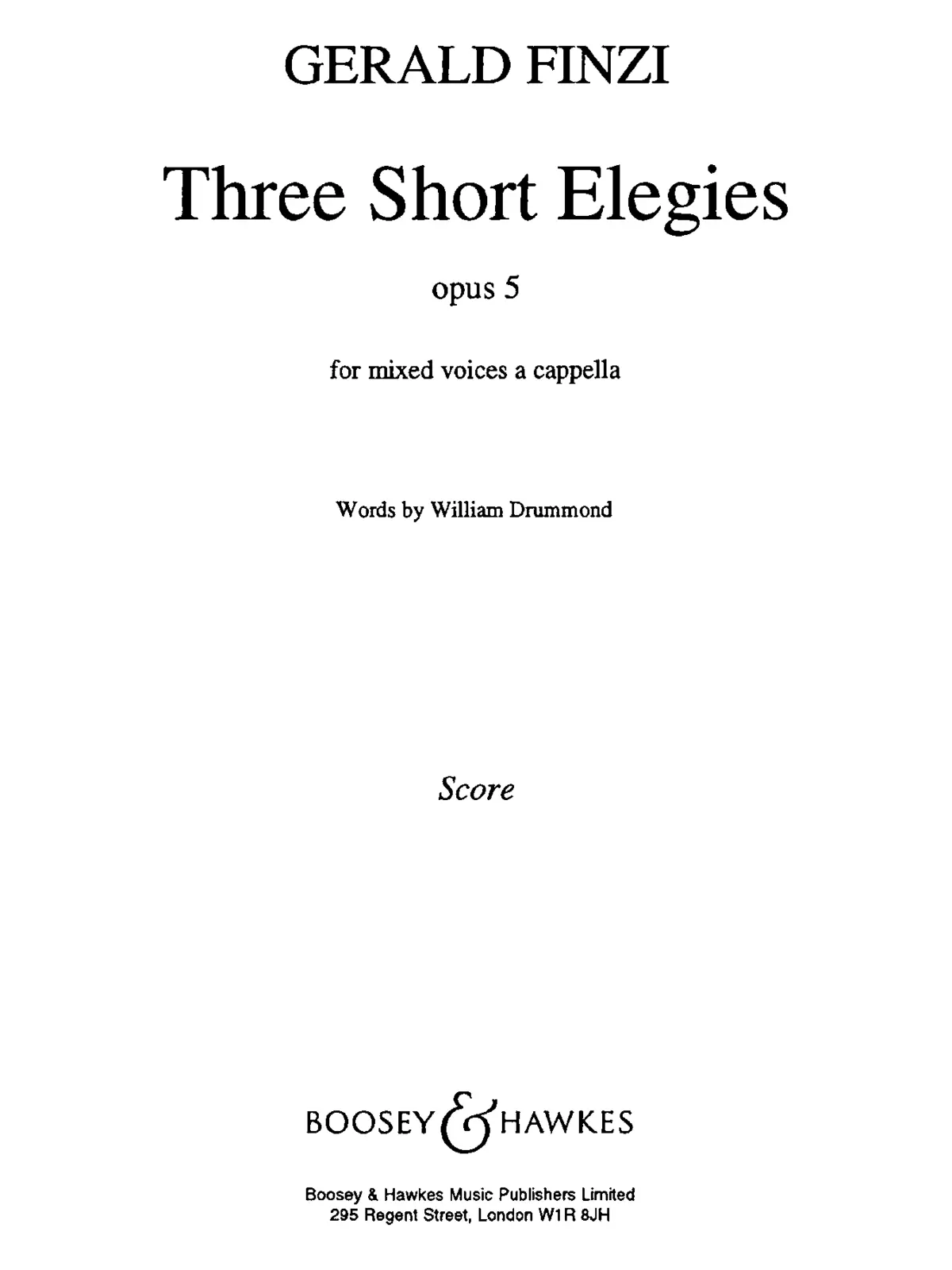 3 Short Elegies - Page 1