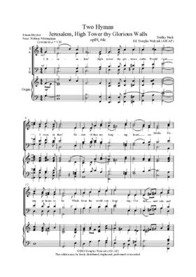Jerusalem! High tower thy glorious walls, Op. 89, No. 4c