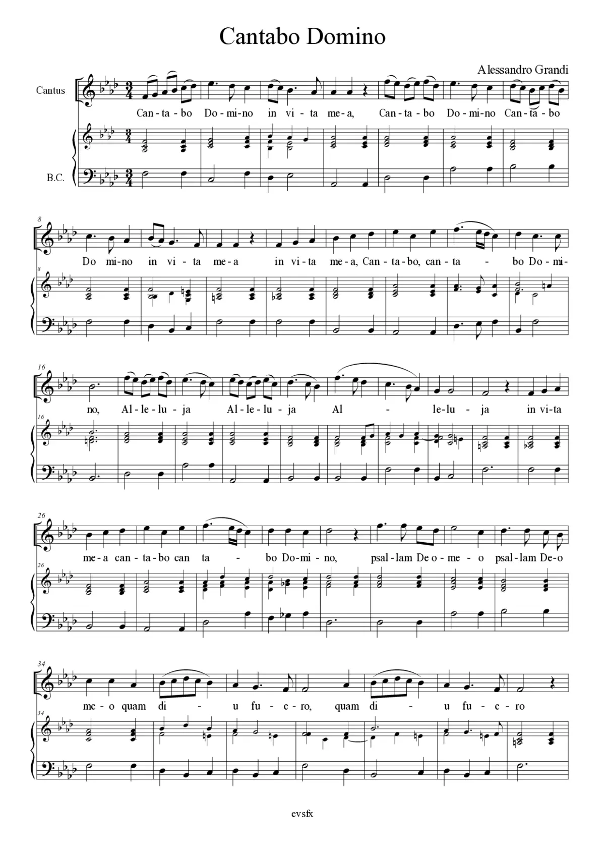 Cantabo Domino - Page 1