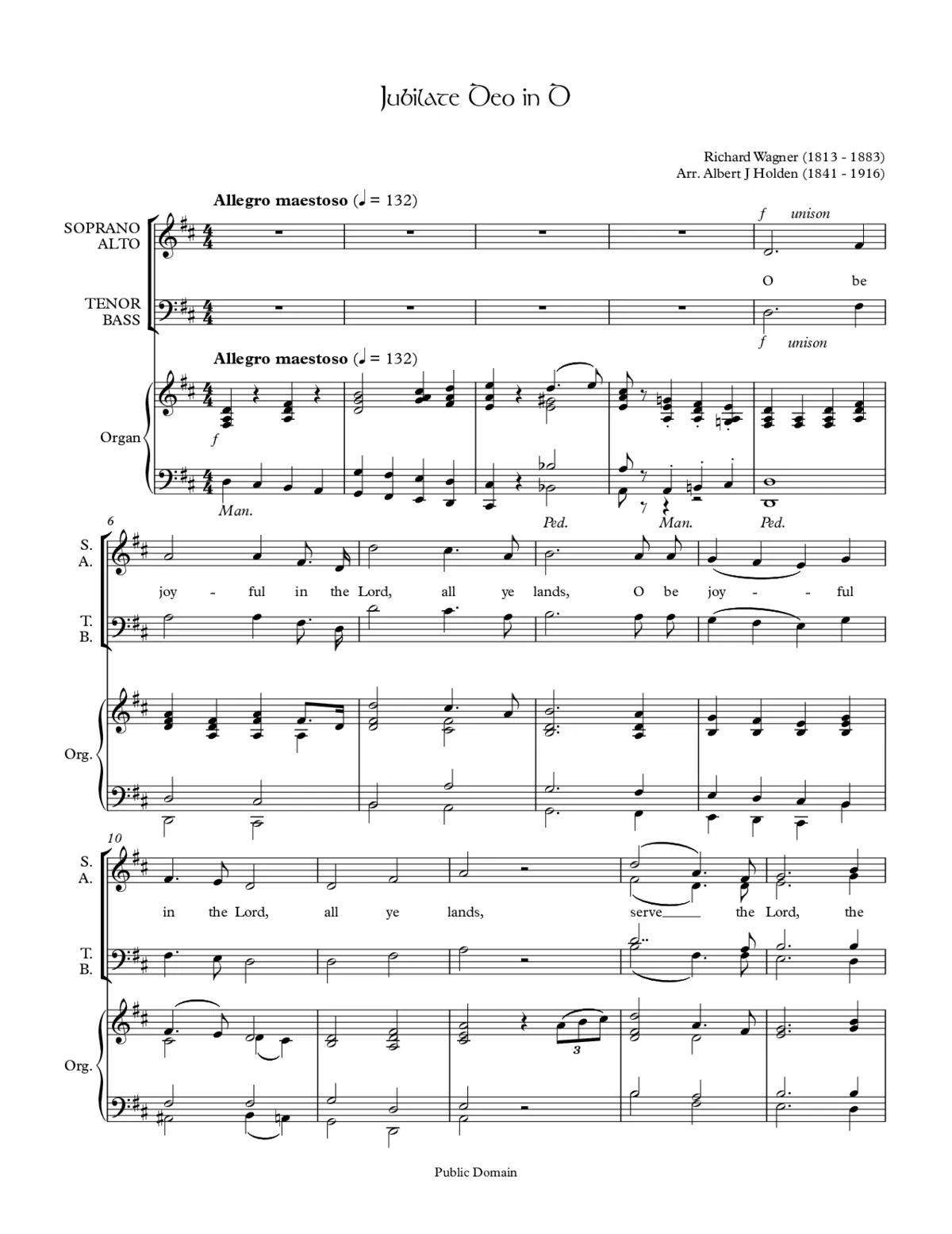 Jubilate Deo in D - Page 1
