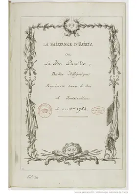 La Naissance d'Osiris ou La fête Pamilie