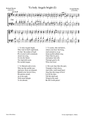 Ye holy Angels bright (I)