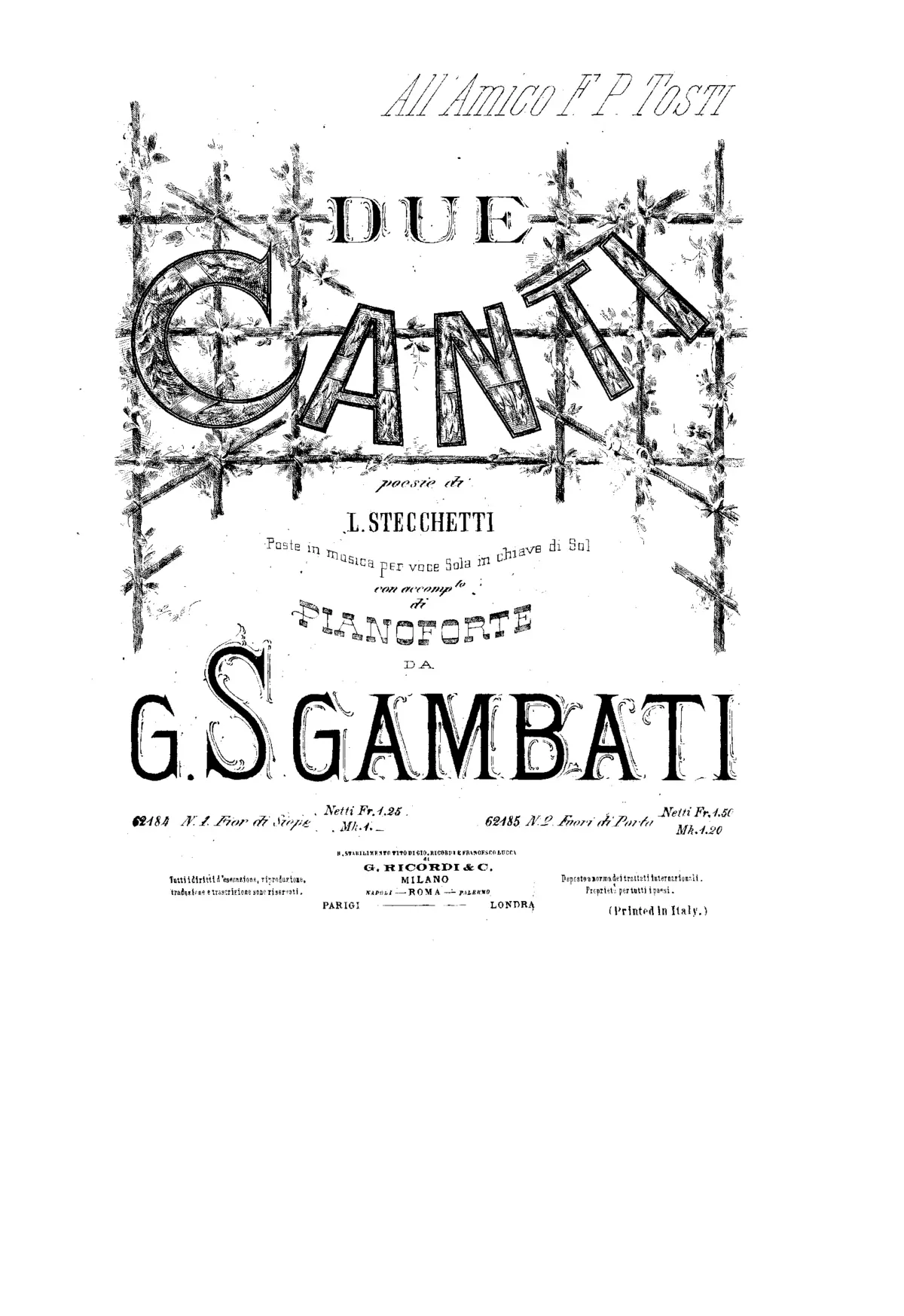 2 Canti - Page 1