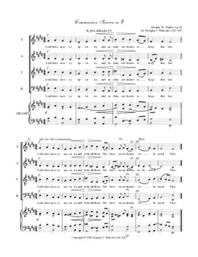 Communion Service, Op. 18 in E Major