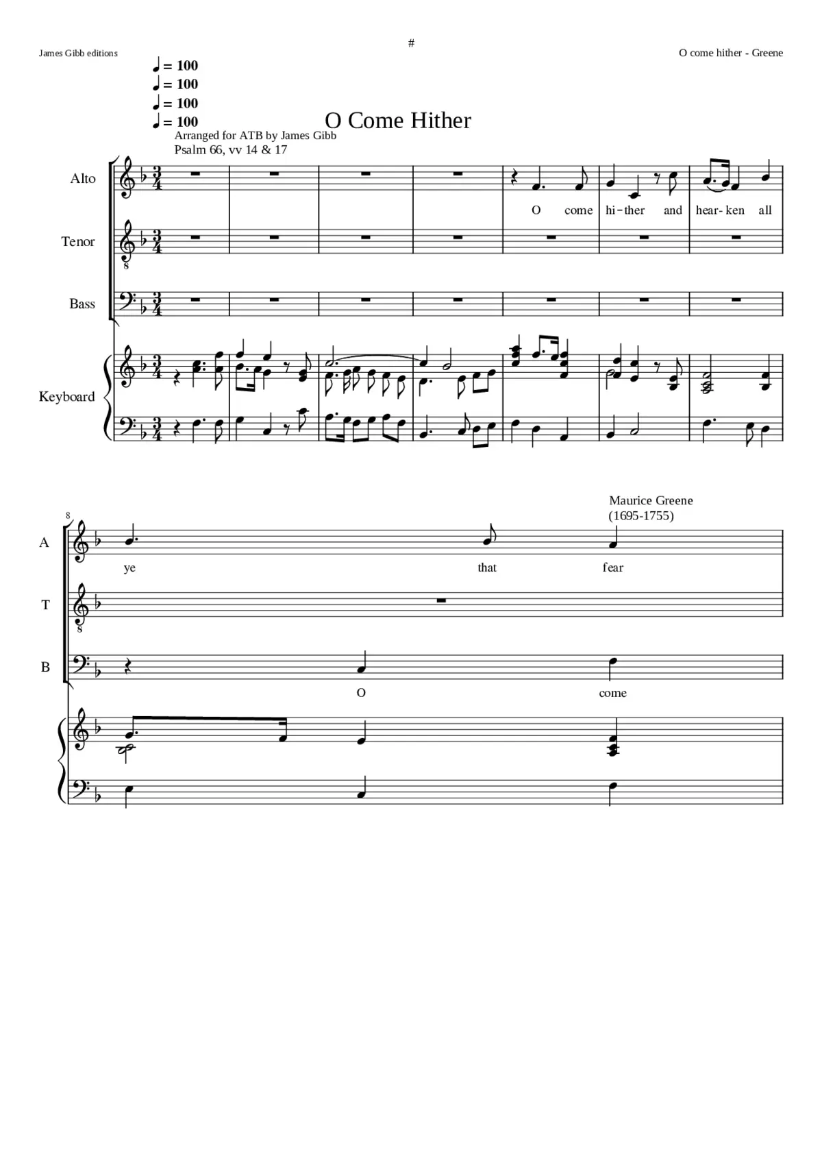 O come hither - Page 1