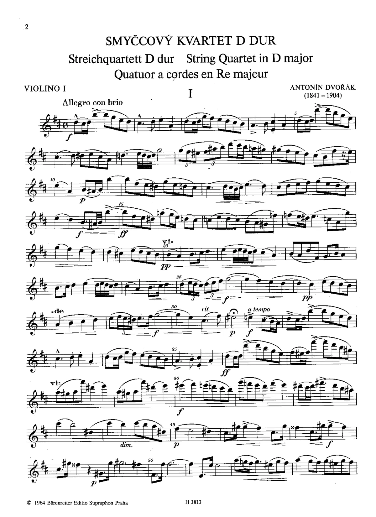 String Quartet No.3 - Page 1