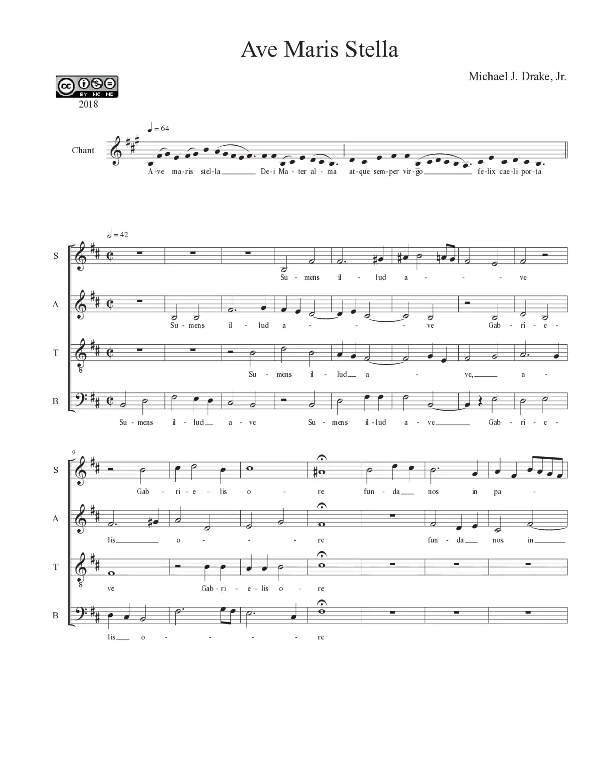 Ave maris stella - Page 1