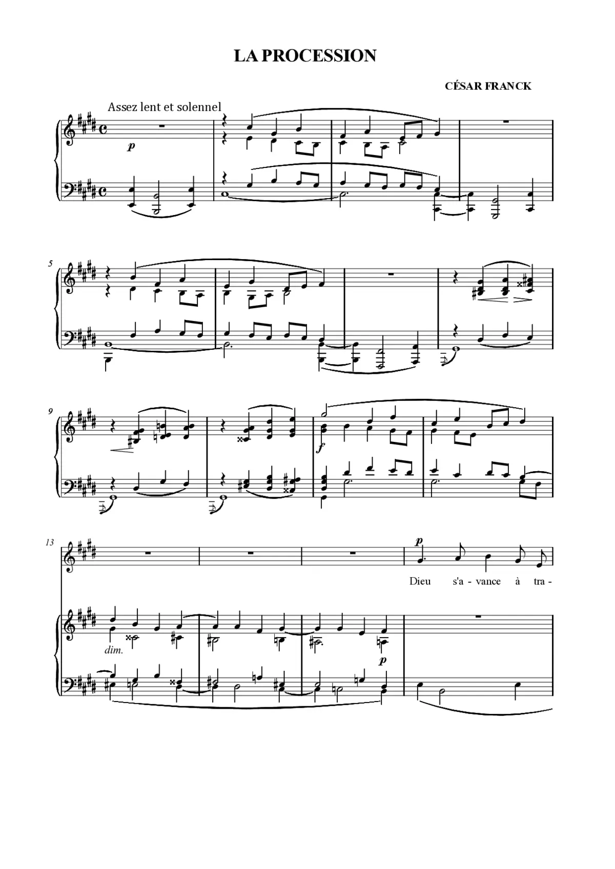 La Procession - Page 1