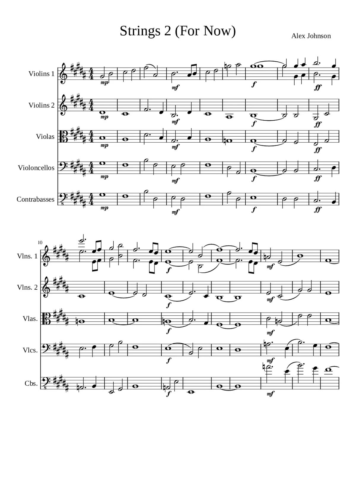Strings 2 - Page 1