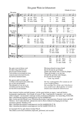 Ein guter Wein ist lobenswert