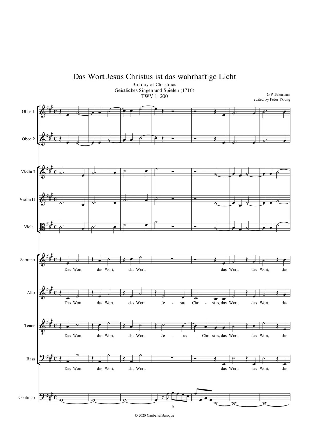 Das Wort Jesus Christus ist das wahrhaftige Licht - Page 1