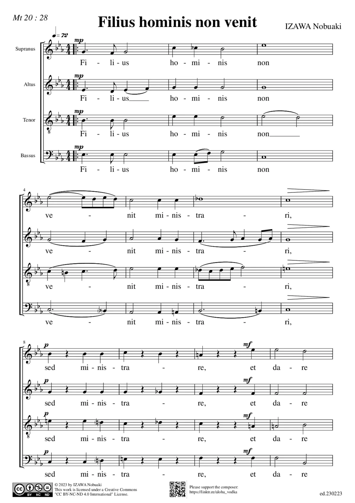 Filius hominis non venit - Page 1