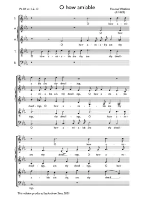 O how amiable are thy dwellings