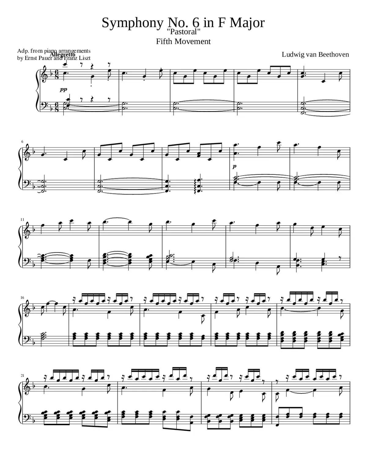 Symphony No.6 Op.68 - Page 1