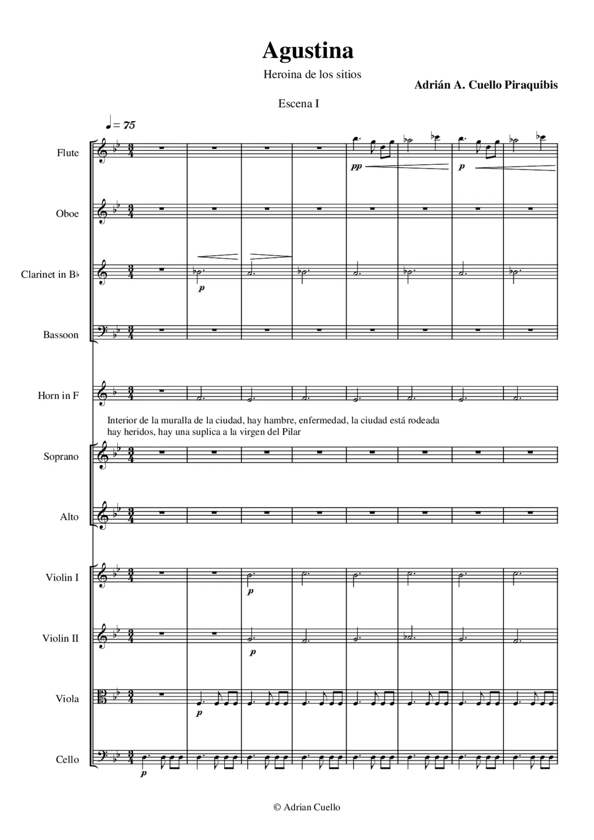 Agustina (Zarzuela) - Page 1