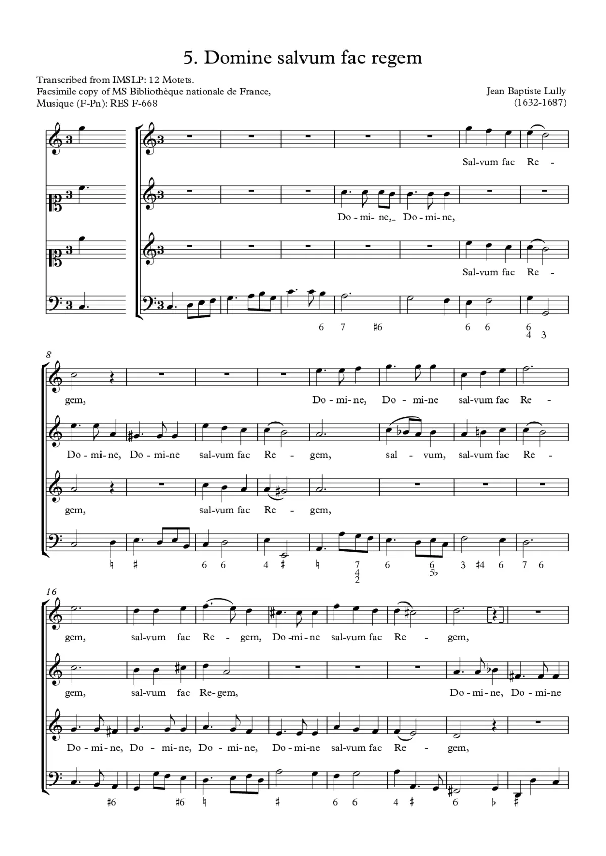Domine salvum fac regem - Page 1