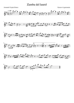 Zamba del laurel - Sol M - Flauta traversa