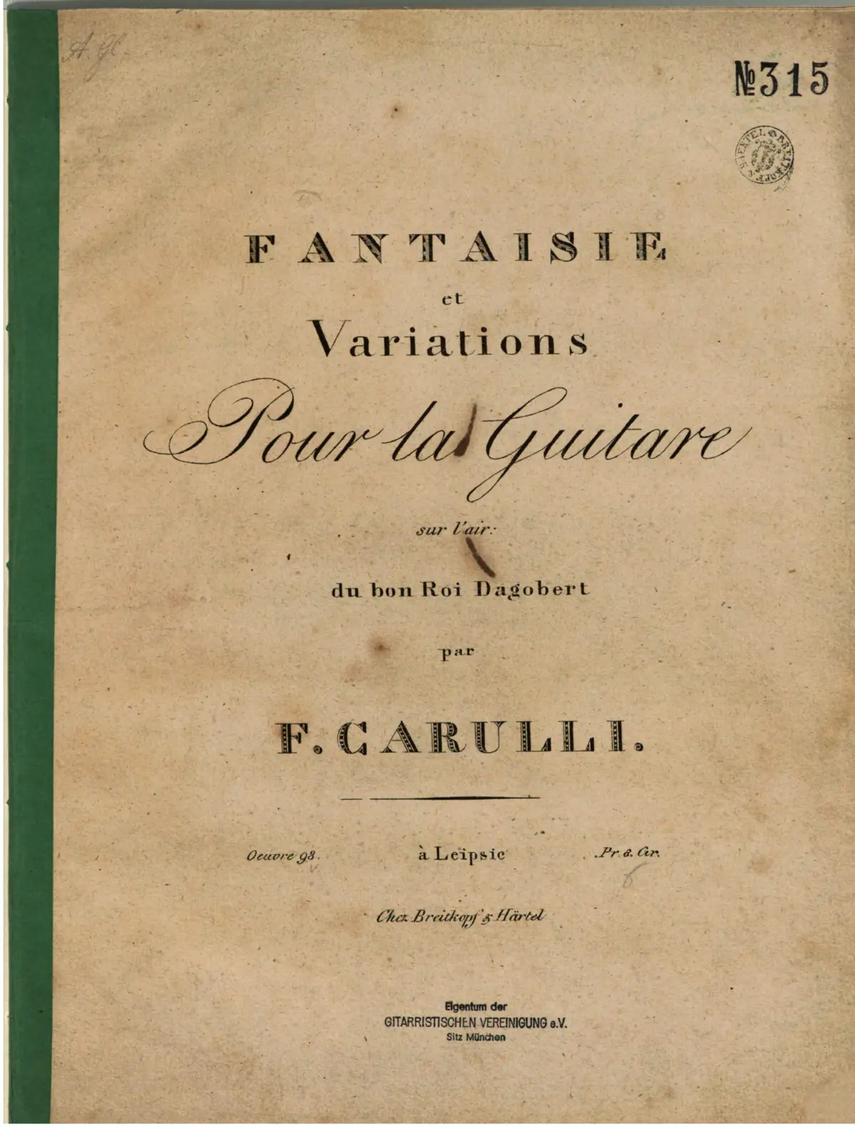 Fantasie et Variations - Page 1