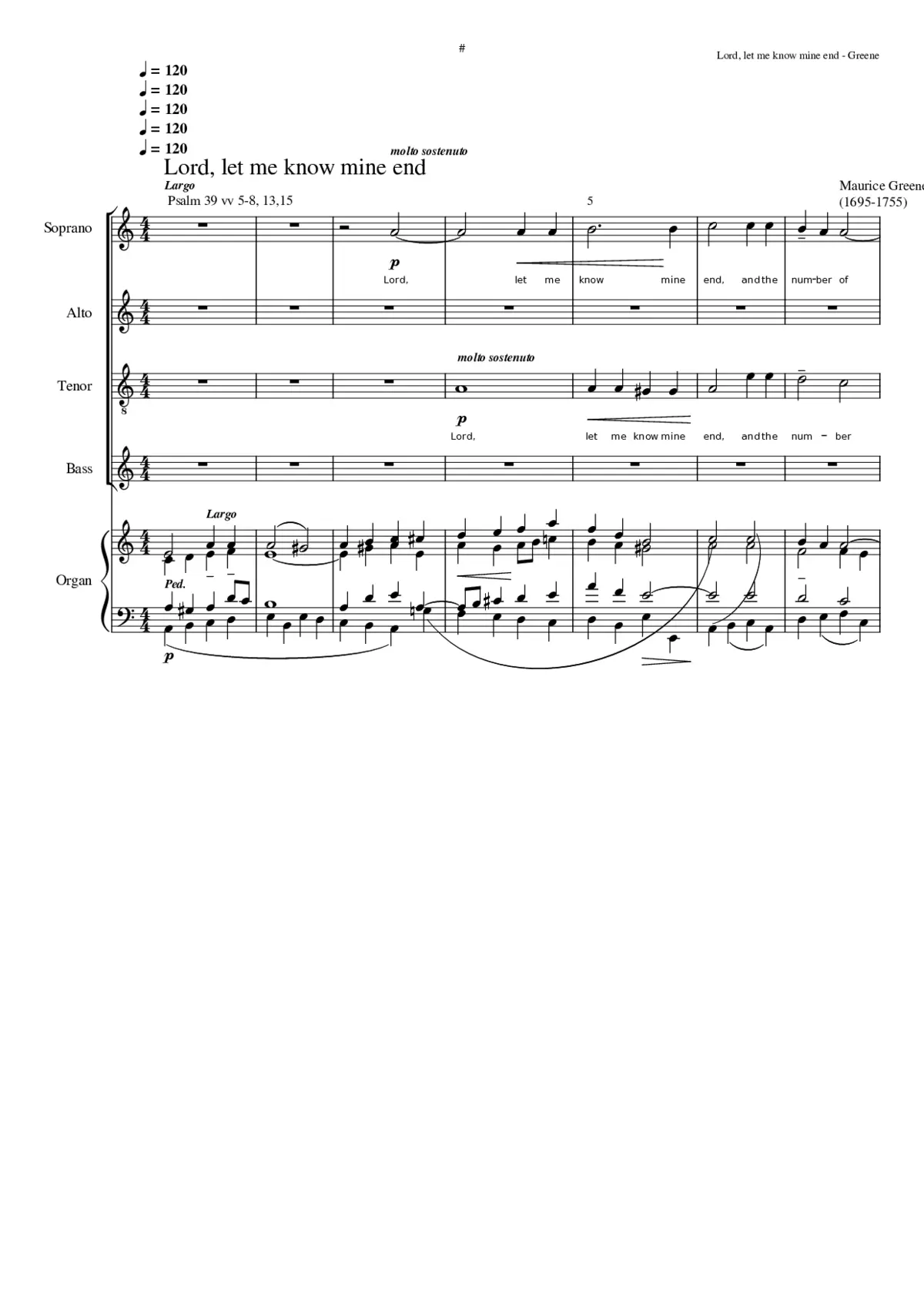 Lord let me know mine end - Page 1