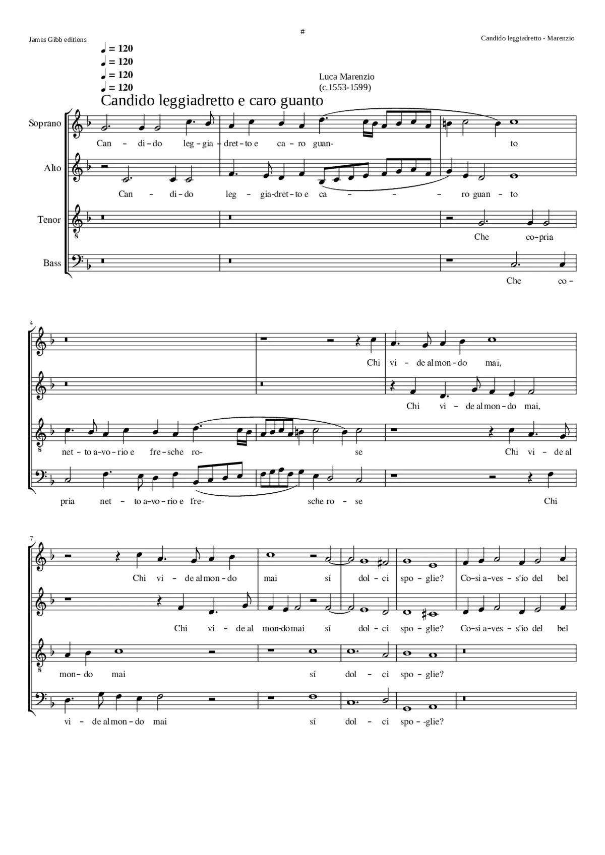 Candido leggiadretto e caro guanto - Page 1