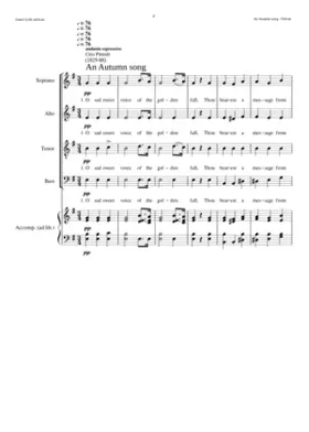 An Autumn song