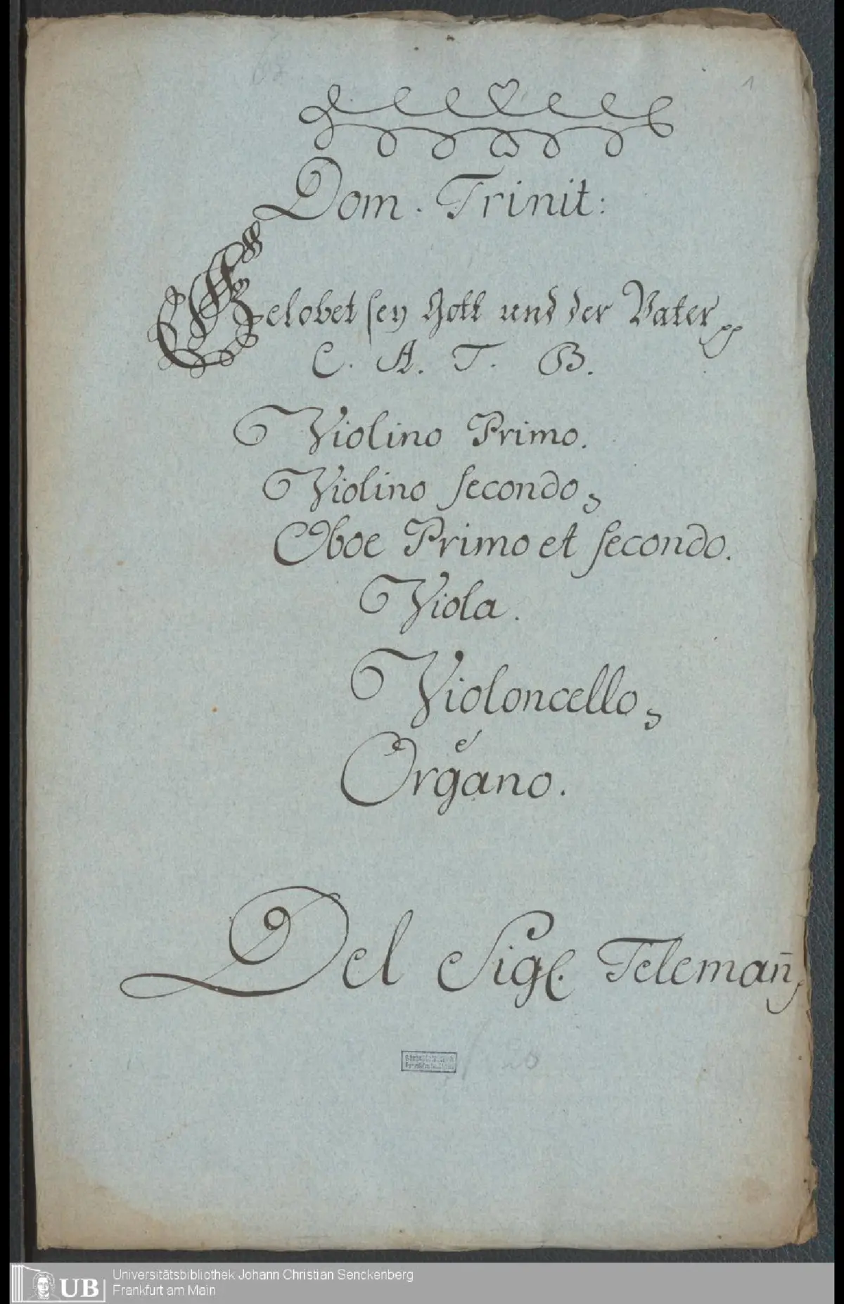 Gelobet sei Gott und der Vater - Page 1