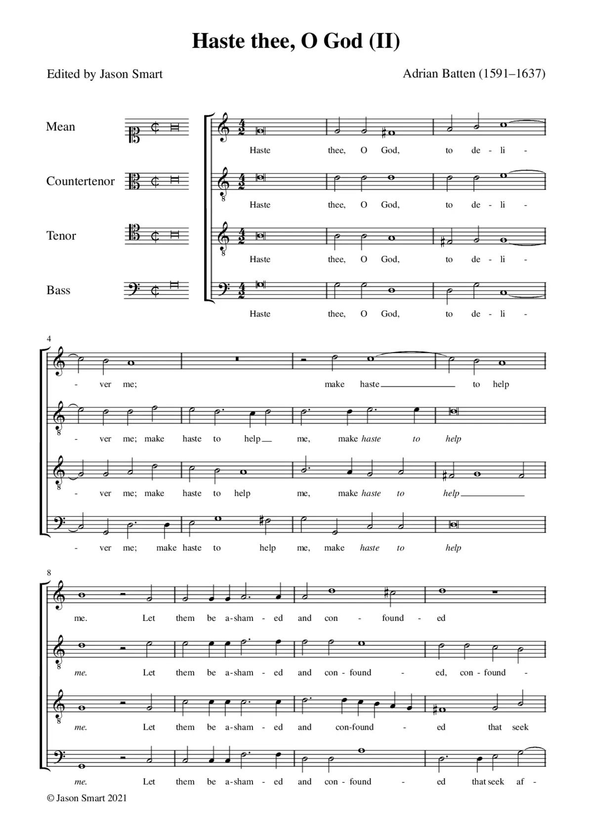 Haste thee, O God II - Page 1