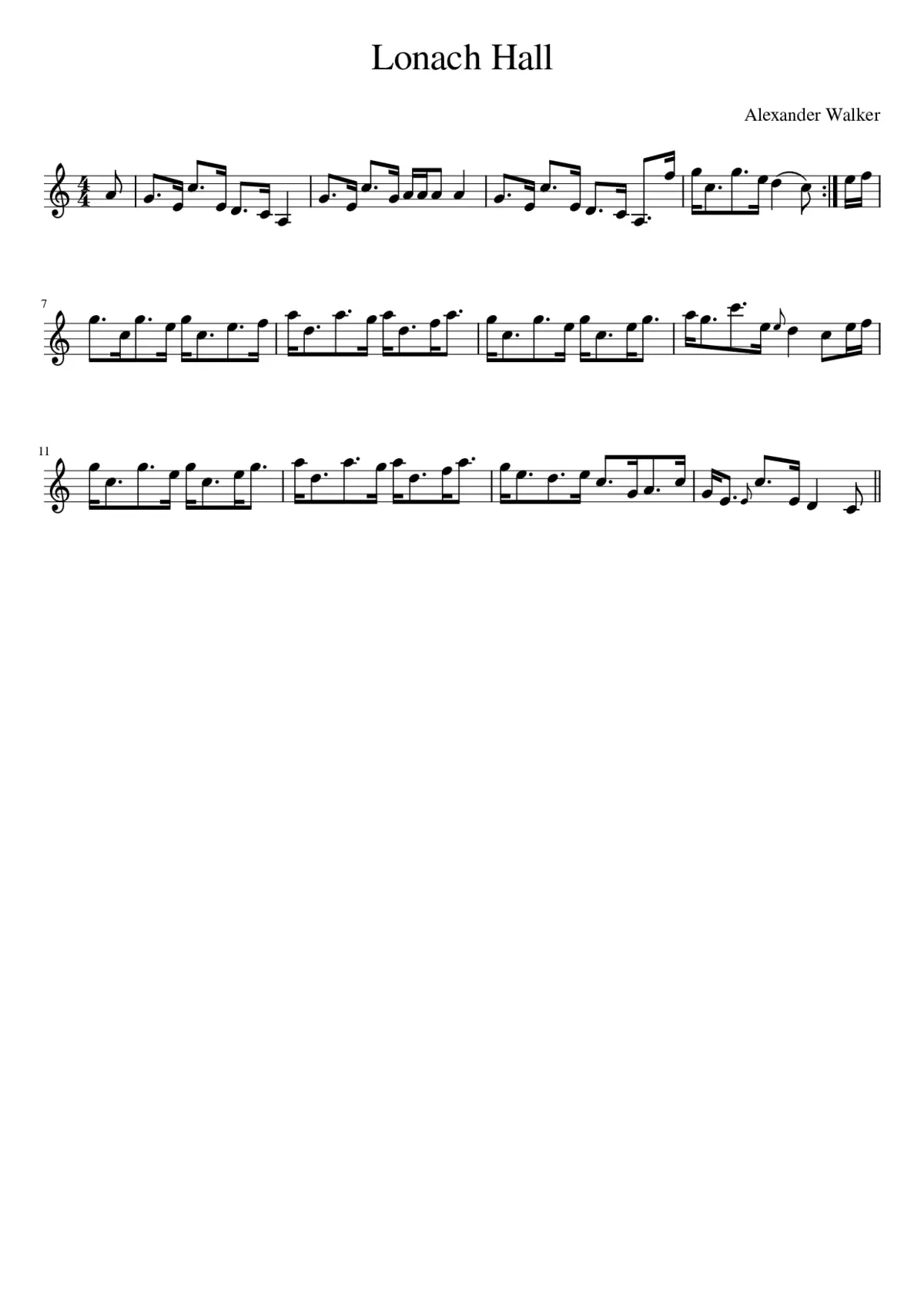 Lonach Hall - Page 1