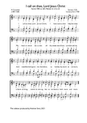 I call on thee, Lord Jesus Christ