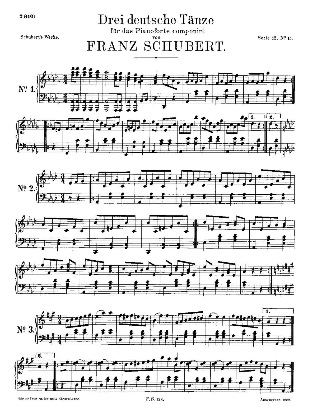 German Dances, D.972 - Page 1