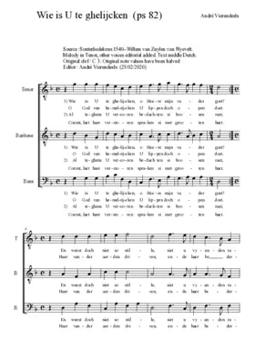 Wie is U te ghelijcken