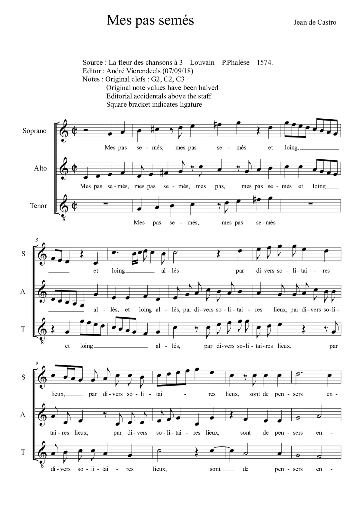 Mes pas semés - Page 1