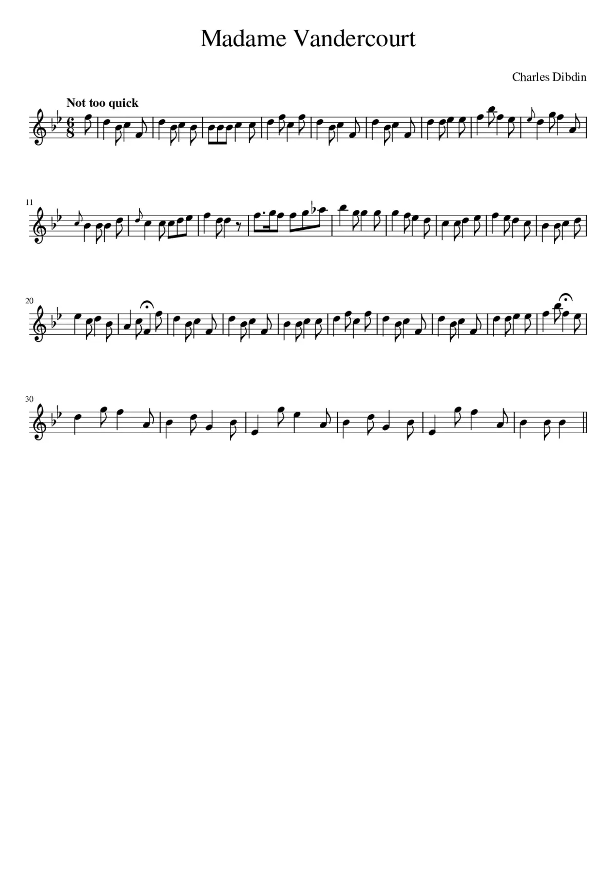 Madame Vandercourt - Page 1