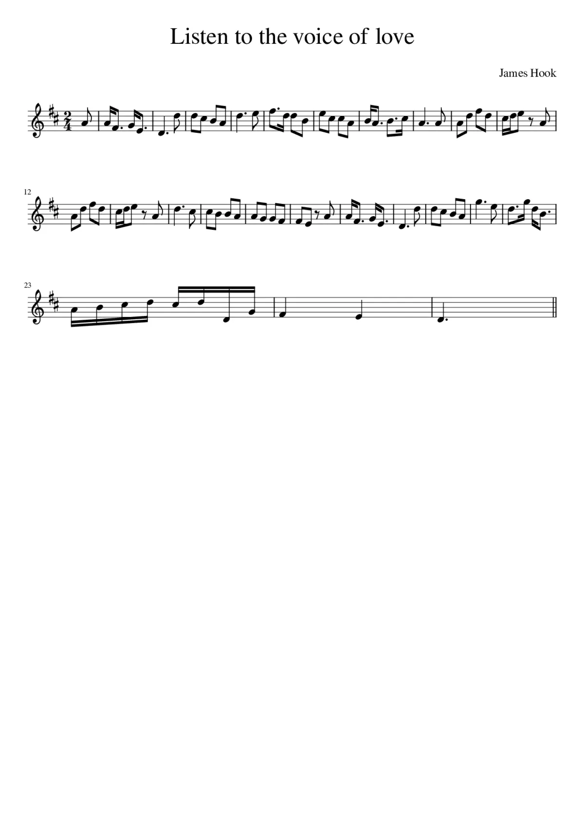 Listen to the voice of love - Page 1