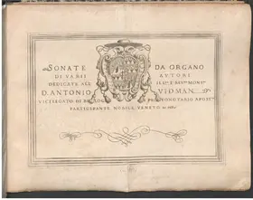 18 Sonate da organo di varii autori