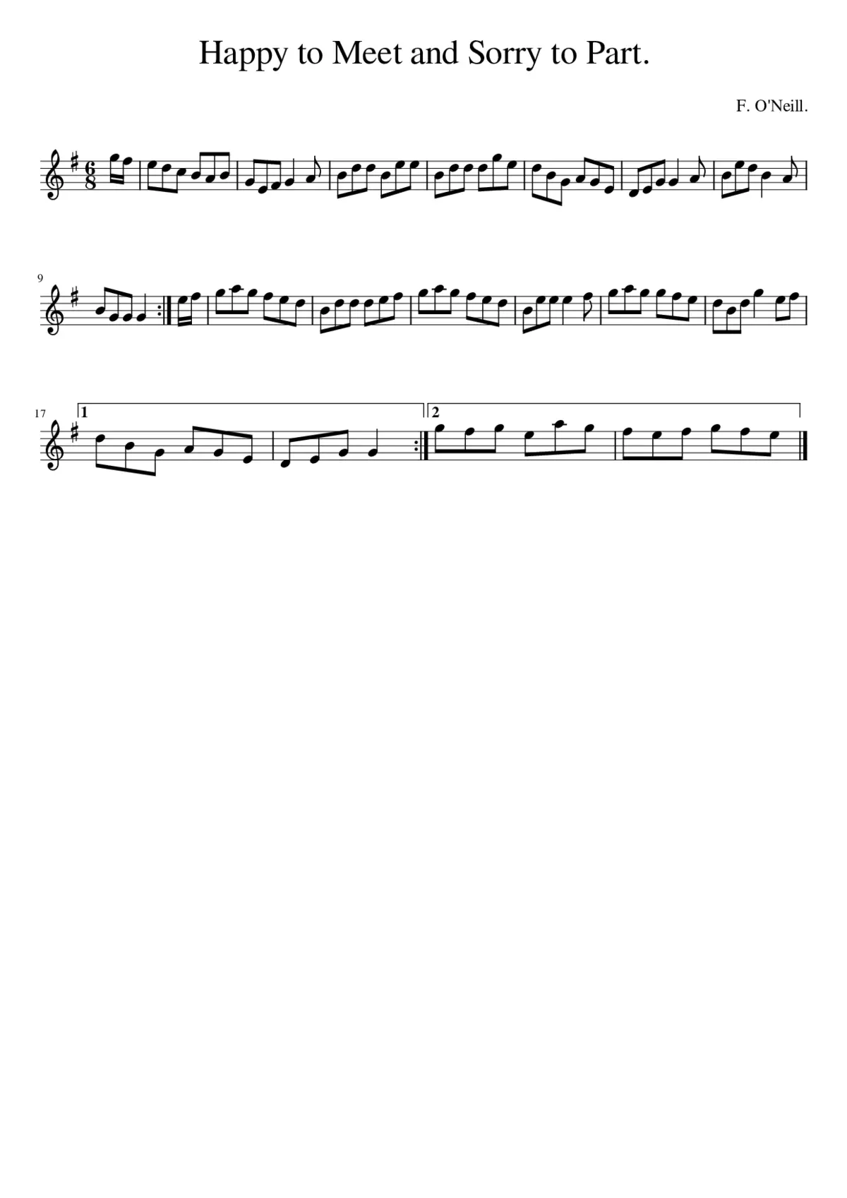 Happy to meet and sorry to part - Page 1