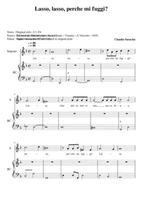 Lasso lasso perche mi fuggi?