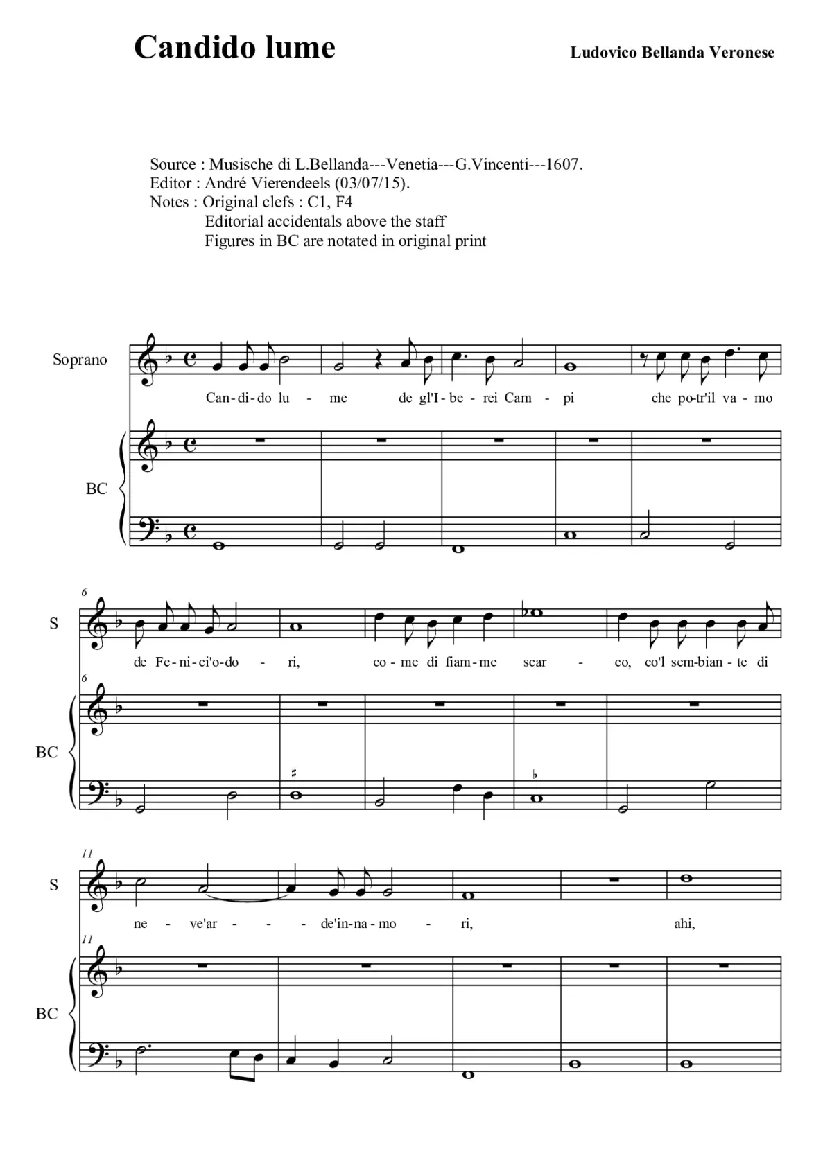 Candido lume - Page 1