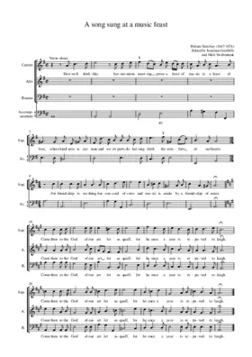 A song sung at a music feast