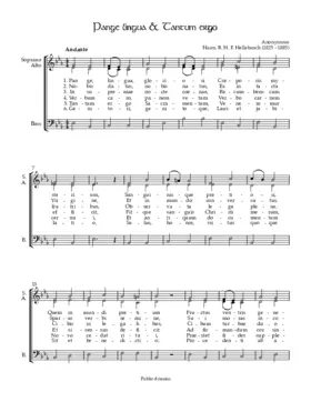 Pange lingua (Cantata Catholica)