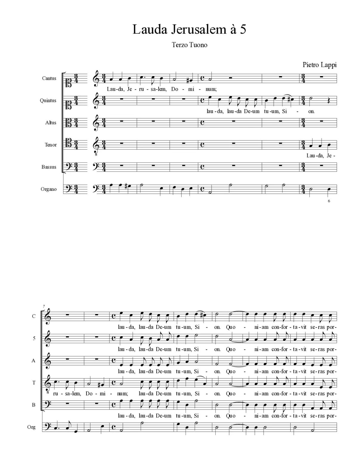 Lauda Jerusalem à 5 - Page 1