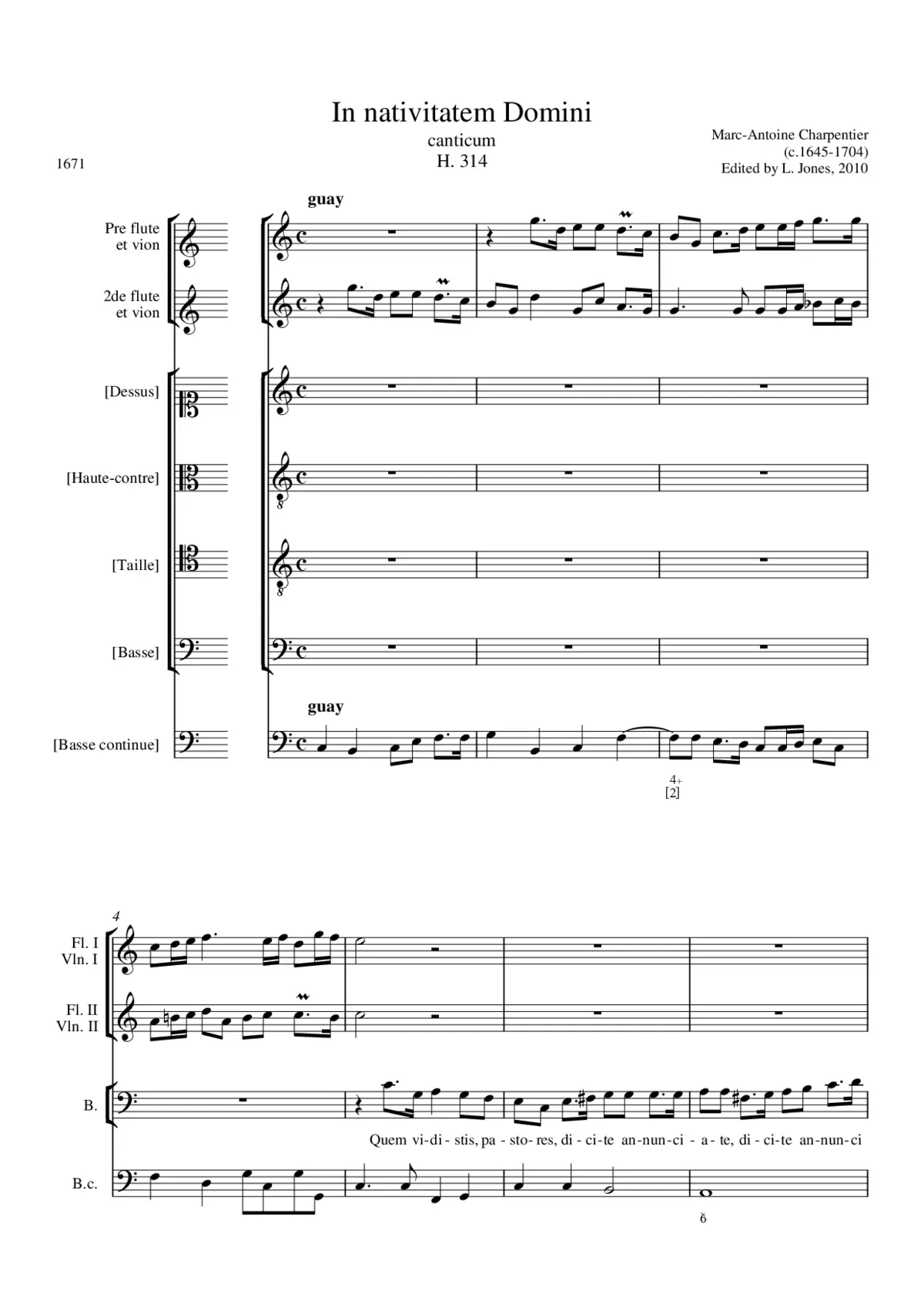 In nativitatem Domini H 314 - Page 1
