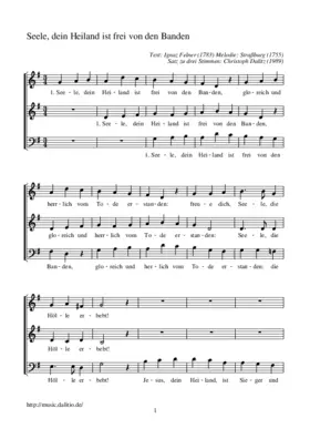 Seele, dein Heiland ist frei von den Banden