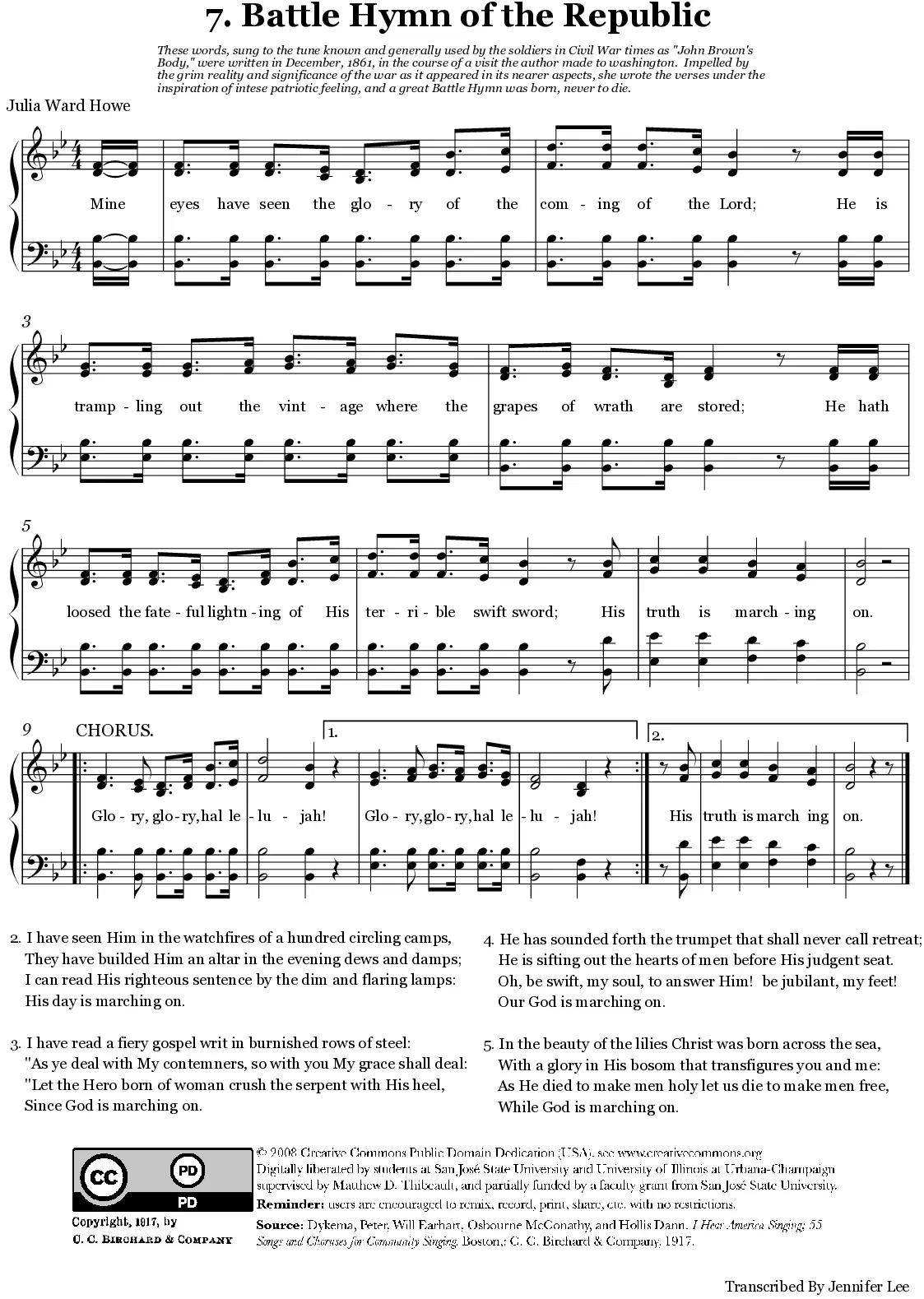 Battle Hymn of the Republic - Page 1